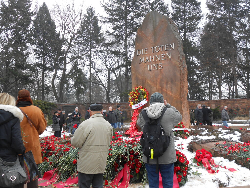 Commemorazione annuale al Memoriale dei Socialisti nel cimitero di Friedrichsfelde
