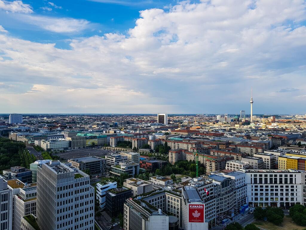 Panorama di Berlino dall'alto