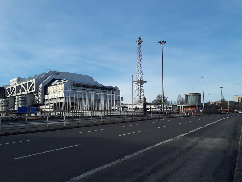 La Torre della Radio, Funkturm nella zona fiera di Berlino