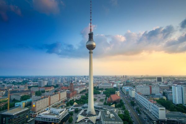 Panorama dall'alto di Alexanderplatz