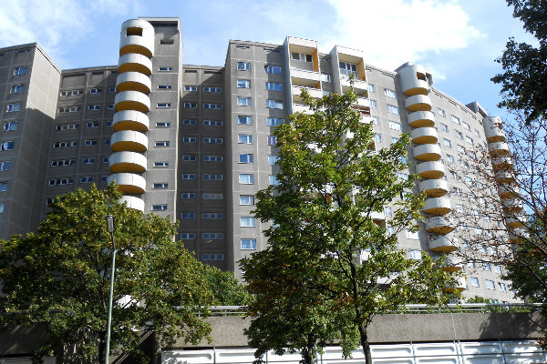 Gropiusstadt fra Christiane F. e il muro di Berlino