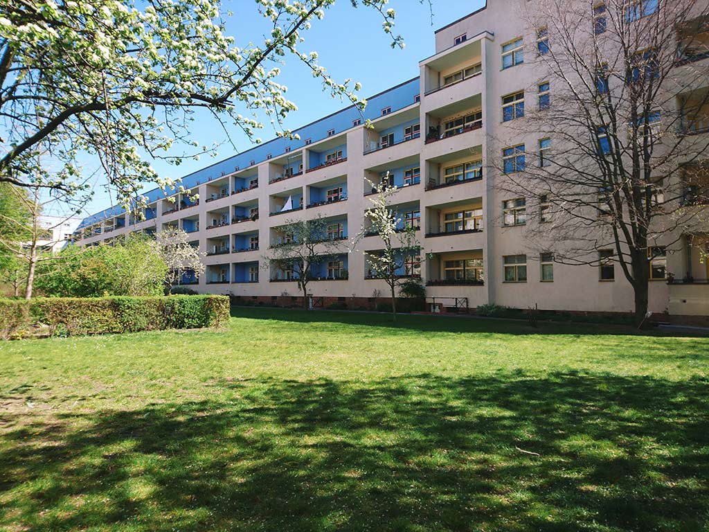 Le case dell'insediamento residenziale Carl Legien a Prenzlauer Berg