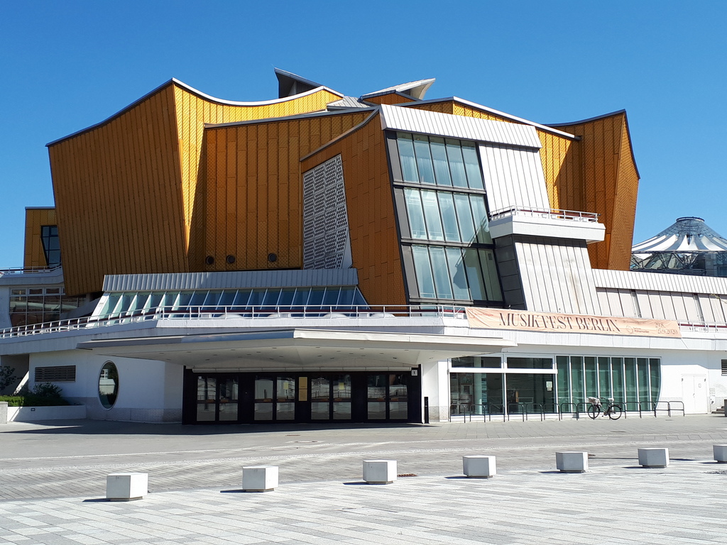 La Filarmonica di Berlino, progettata dall'architetto Hans Scharoun
