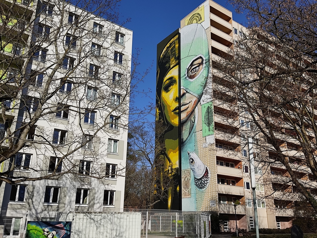 Il murale di Tank Petrol & Queenkong