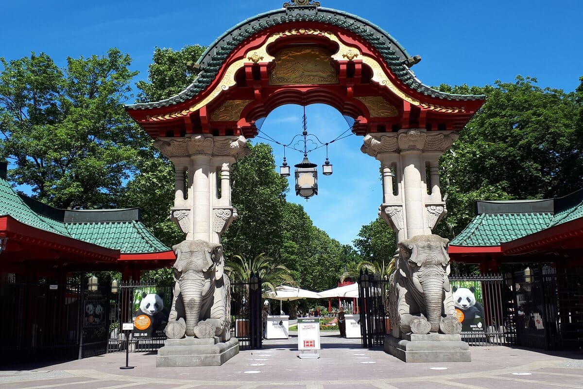 Zoo di Berlino Entrata Elefanti